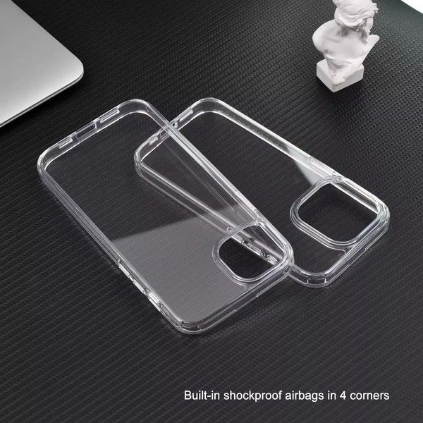 Transparent Clear Anti Shock Soft Case For iphone 16 Pro Max /15/14/13/11/12/SE3