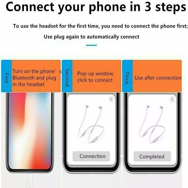Earphones With Mic Popup In Ear Headphones Earbuds for iPhone 14Pro 12 11 13 8