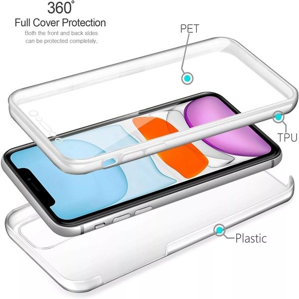 360° Front & Back Case For iPhone 16,12 Pro,16 Pro Max,13 Mini,12 Pro Max XR 15