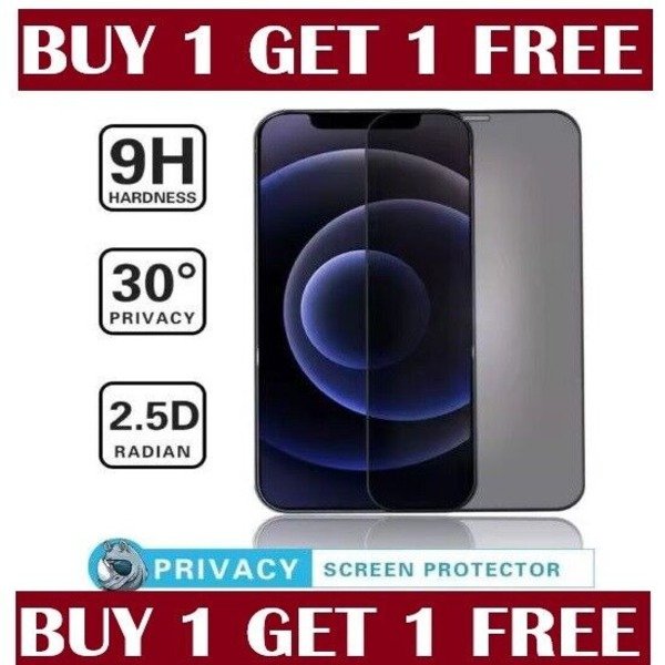 Privacy Tempered Glass Screen Protector for iphone 16 pro max/15/14/13/12/11/SE3