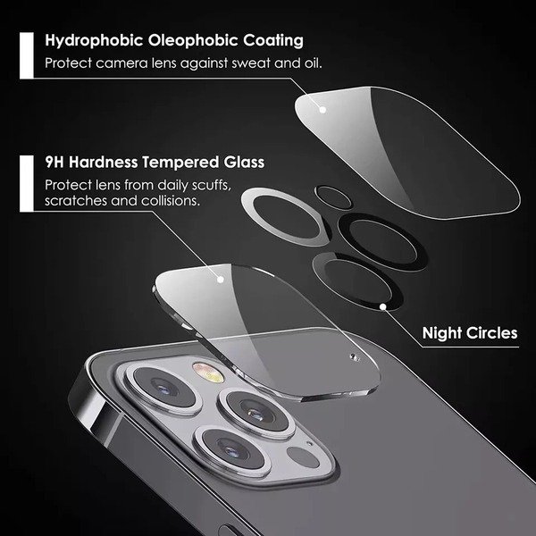 3D Camera Lens Protector Tempered Glass For iphone 16 Pro Max/16/ 15 Pro /14 /13