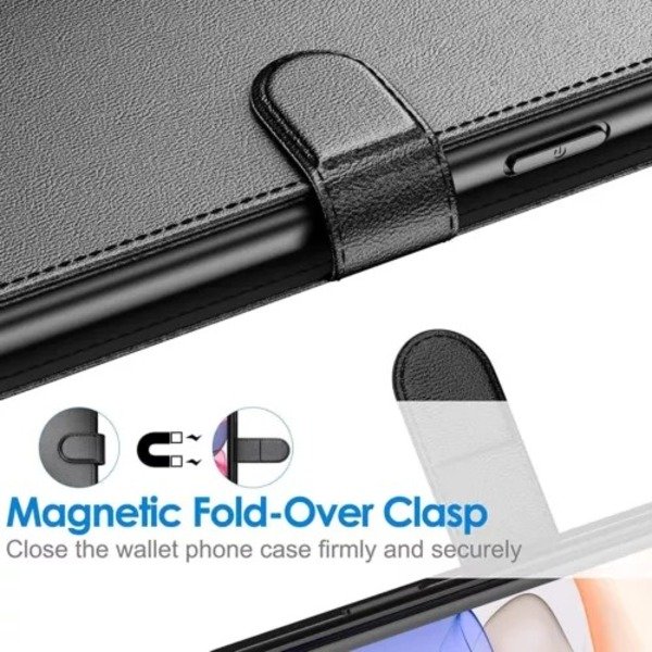Leather Magnetic Flip Wallet Case For iPhone 11 12 14 15 Pro Max SE XR 7 8 16Pro