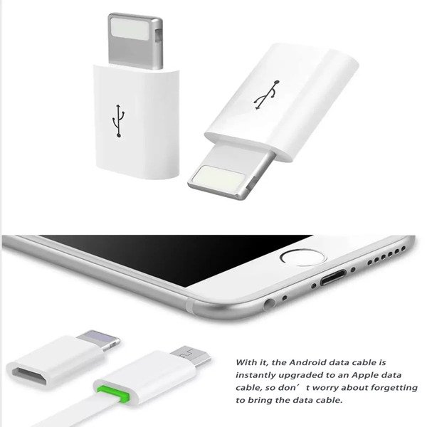 USB-C 3.1 Type C to iPhone 8pin port Adapter Converte Charger & Data Sync OTG UK