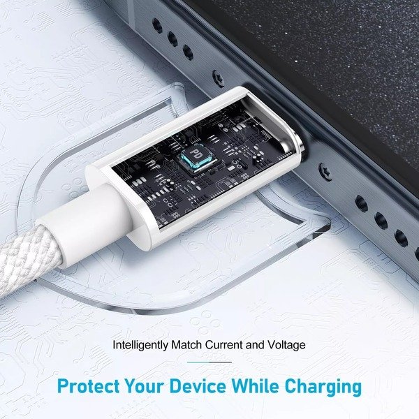 Braided USB C to C 1M 2M iPhone 15,16,S24,S23 Charging Cable Cable Fast Charging