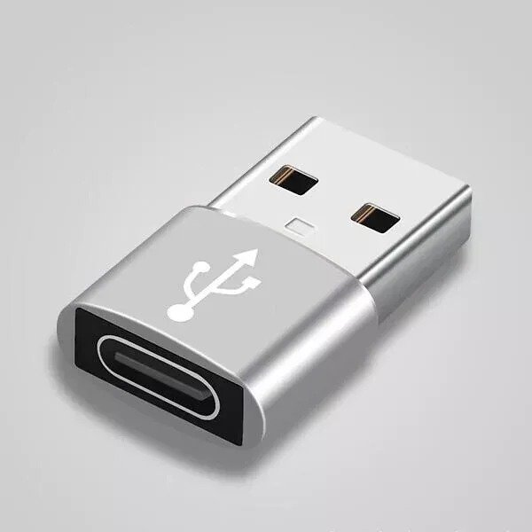 USB Type C Female to USB 3.1 Male Adapter Converter Charger iPhone 15,16,Samsung