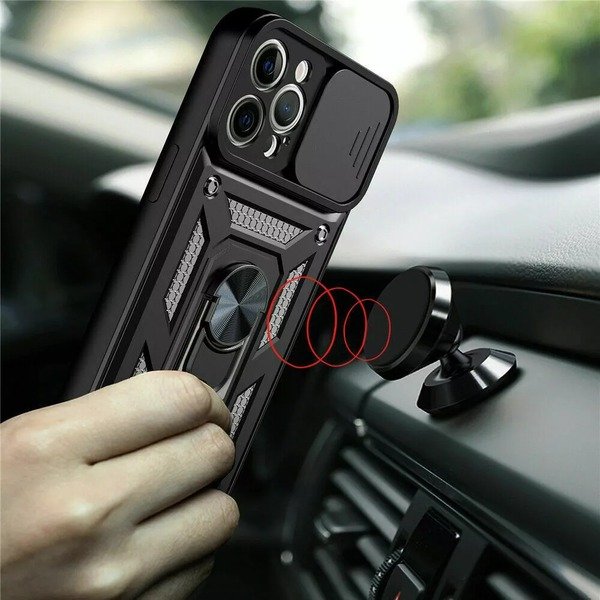 Case For iPhone 16 14 15 Pro Max 11 SE XR 8 16 Shockproof 360 Ring Stand Armor