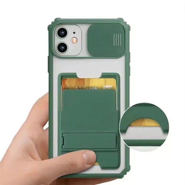 Shockproof Wallet Cards Holder Cover for iPhone 12 13 pro max 13 11 7 8 SE 2022