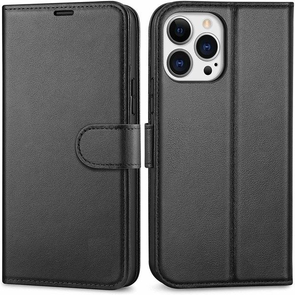 Leather Magnetic Flip Wallet Case For iPhone 16 12 14 15 Pro Max SE XR 7 8 16Pro