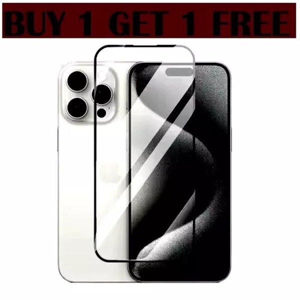 Tempered Glass Screen Protector for iPhone 16 15 14 13 12 11 XR X Pro Max