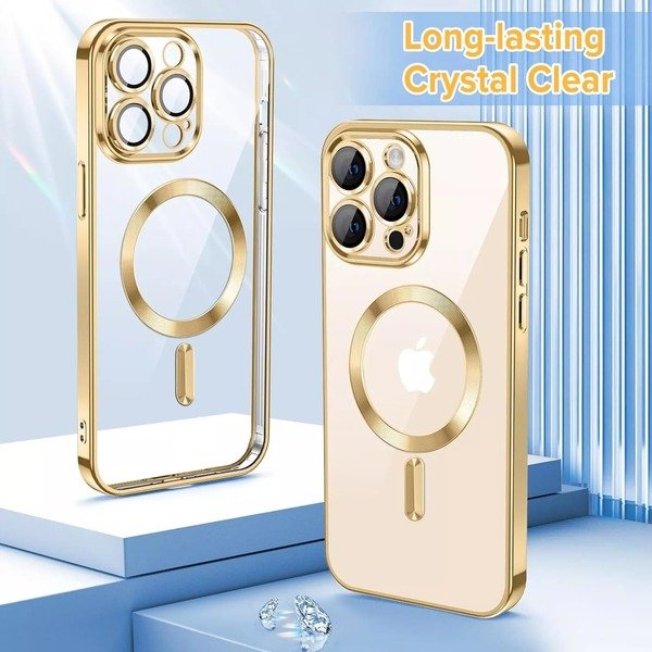Clear Magnetic MagSafe Case For iphone 16 Pro Max,14 Pro,15,13 Pro Max,12,SE ,11