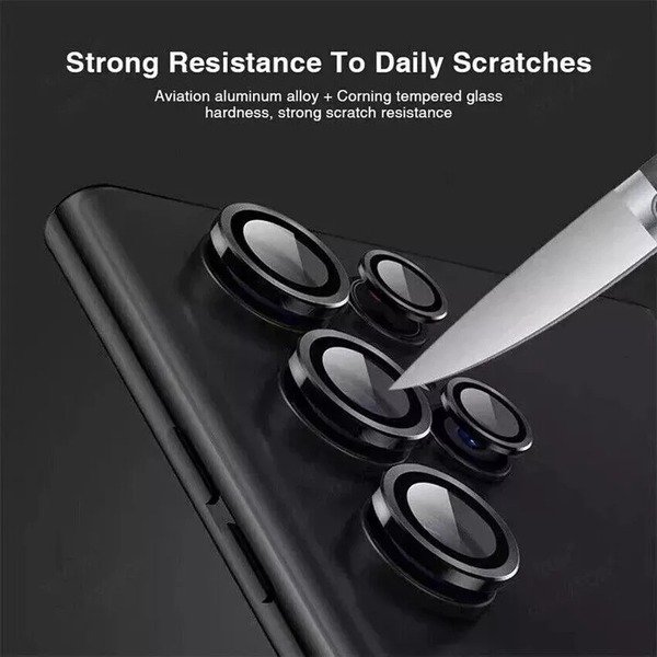 Lens Protector Ring Tempered Glass Camera For Samsung S24FE S23 S24 Ultra A15 5G