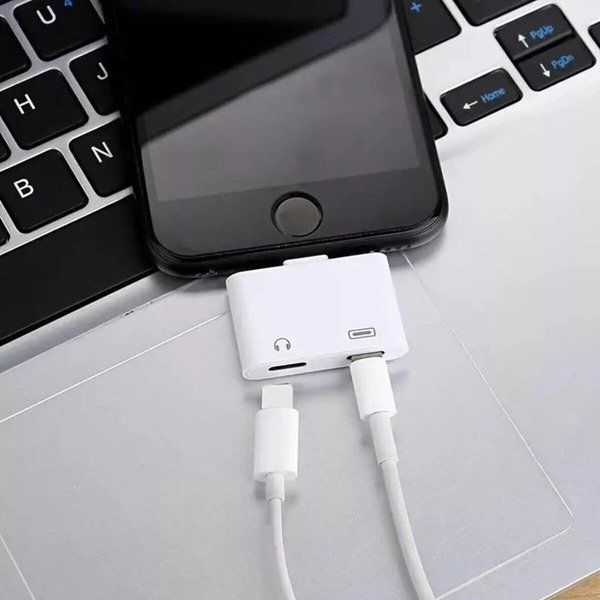 2in1 Adapter Splitter Dual Headphone Audio Charger For iPhone 14 13 12 11 PRO SE