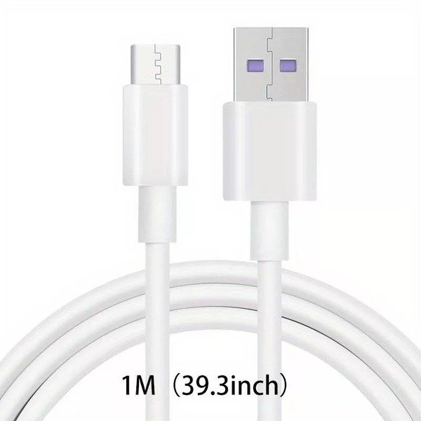Pack of 5 For Samsung S8 S9 S10 S22 S23 S21 A15 Type C USB-C Data Charging Cable