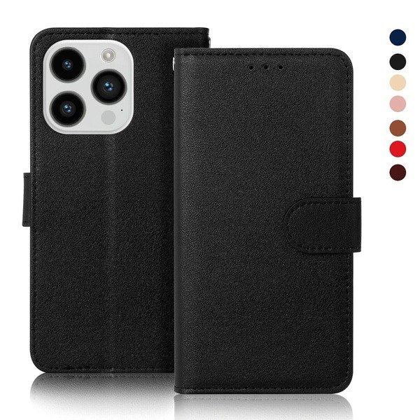 Leather Magnetic Flip Wallet Case For iPhone 16 12 14 15 Pro Max SE XR 7 8 16Pro