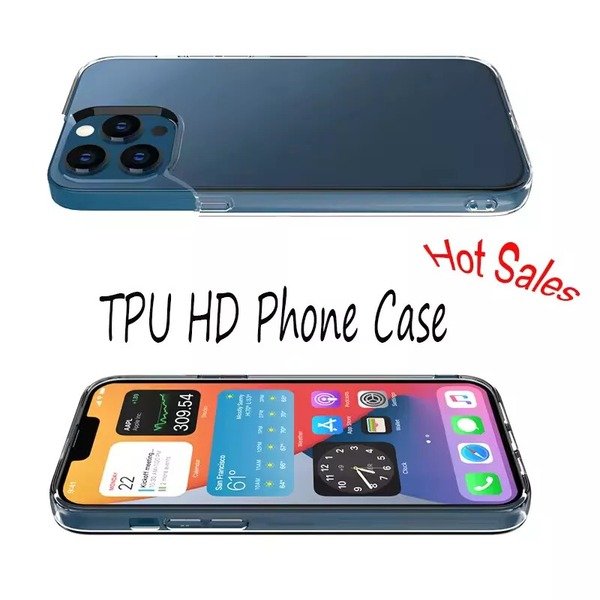 Transparent Clear Anti Shock Soft Case For iphone 16 Pro Max /15/14/13/11/12/SE3