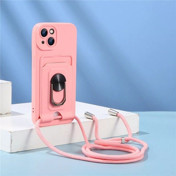 Shockproof Ring Lanyard Case For iphone 15 Pro max 14 13 12 11 Pro max 8 SE 2022