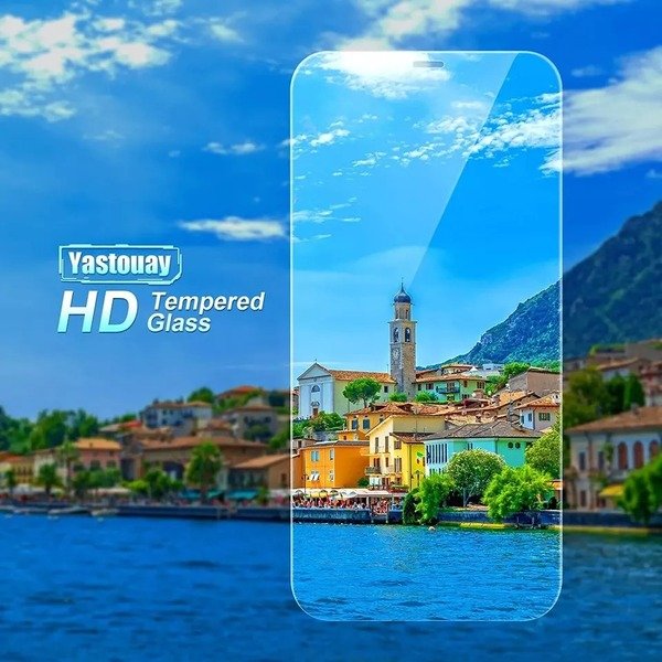 Tempered Glass Screen Protector iPhone 16 15 14 13 11 Pro Max Mini XS X XR Plus