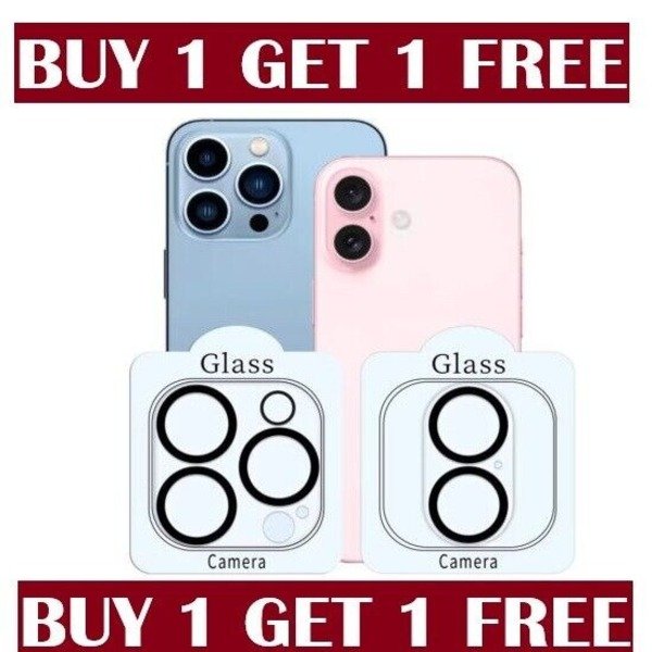 3D Camera Lens Protector Tempered Glass For iphone 16 Pro Max/16/ 15 Pro /14 /13