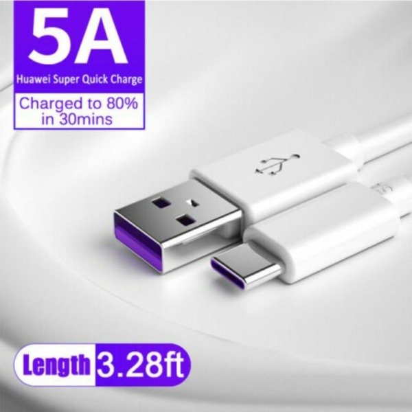 3 in 1 Multi USB Cable Fast Charger Type C 1.2m Lead For IOS, Samsung,Huawei