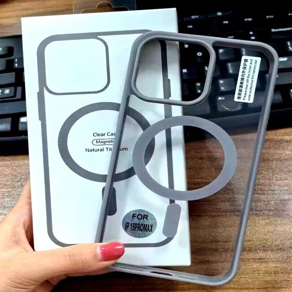 Case For Apple iPhone 15 14 11 12 13 Pro 14 Pro Max Magnetic Clear MagSafe Cover