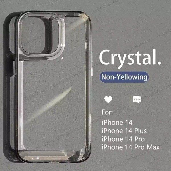 Clear Shockproof Hard Csae For iphone 15 Pro Max 14 13 12 Pro 11 XR 7 8 SE 2022