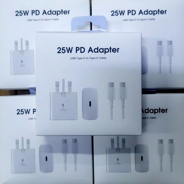 25W Super Fast Charger Adapter Plug & Cable For Samsung S24 S23 S22 S21 S20 A15