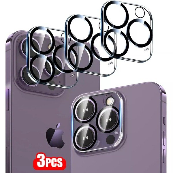 3 Pack Camera Lens Protector HD Glass for iPhone 16 Pro Max 13 12 11 16 15 14Pro