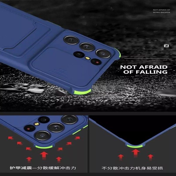 Wallet Card Bumper Silicone Slide Phone Case For iphone 13Pro Max 12Pro 11 7 SE