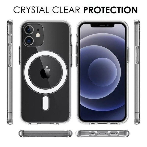 Shockproof Clear Magsafe Case For iphone 15 Pro max 15 13 12 14Pro SE 8 11 16Pro