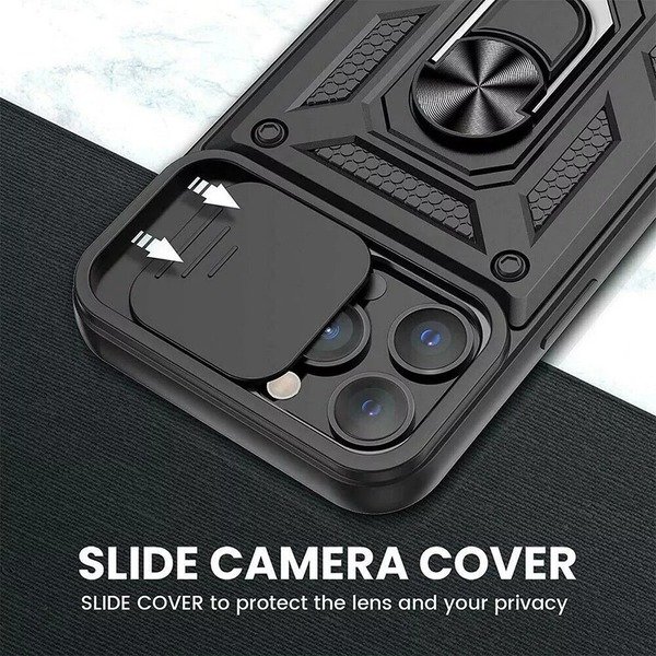 Case For iPhone 16 14 15 Pro Max 11 SE XR 8 16 Shockproof 360 Ring Stand Armor
