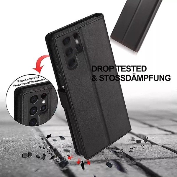 Leather Magnet Wallet Case for Samsung S24 S23 S22 S21 S24 FE S10 S9 S8 A15 A55