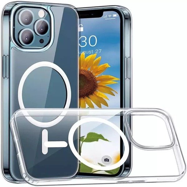 Case For Apple iPhone 15 14 11 12 13 Pro 14 Pro Max Magnetic Clear MagSafe Cover