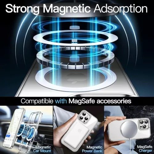 Magnetic Case for iPhone 13 Pro Max, 13,13+,13 Pro Shockproof Phone Bumper Cover