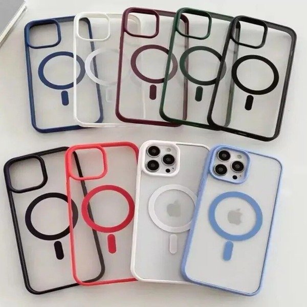 Case For Apple iPhone 15 14 11 12 13 Pro 14 Pro Max Magnetic Clear MagSafe Cover