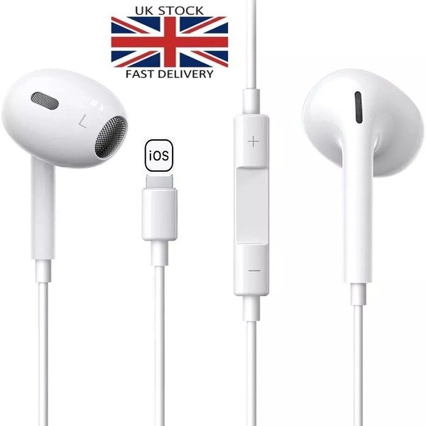 Earphones With Mic Popup In Ear Headphones Earbuds for iPhone 14Pro 12 11 13 8