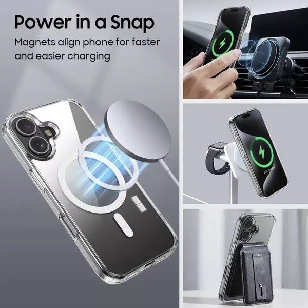 Clear Magsafe Wireless Charging Case For IPhone 16 14 15Pro 13 Pro SE 16 Pro Max