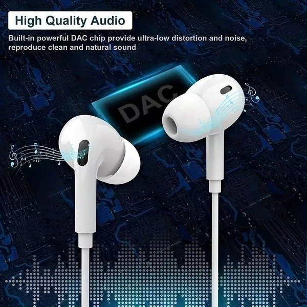 In-Ear Headphones. Microphone,Built-in Remote ,Control Music,Calls, For Apple
