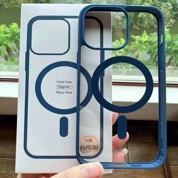 Case For Apple iPhone 15 14 11 12 13 Pro 14 Pro Max Magnetic Clear MagSafe Cover