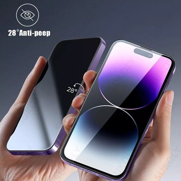 Privacy Tempered Glass Screen Protector for iphone 16 pro max/15/14/13/12/11/SE3
