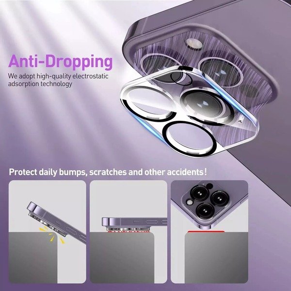 3 Pack Camera Lens Protector HD Glass for iPhone 16 Pro Max 13 12 11 16 15 14Pro