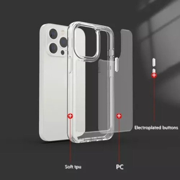 Anti Shockproof Acrylic Clear Phone Case For iphone 15 Pro Max/14/13/11 /SE 3 /8