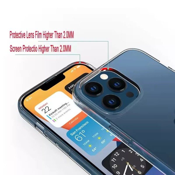 Transparent Clear Anti Shock Soft Case For iphone 16 Pro Max /15/14/13/11/12/SE3