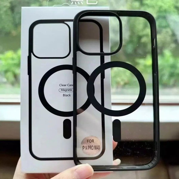 Case For Apple iPhone 15 14 11 12 13 Pro 14 Pro Max Magnetic Clear MagSafe Cover