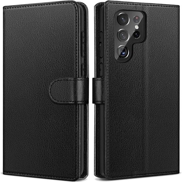For Samsung Galaxy S24 S10 S21 S20FE A55 5G A15 A35 Wallet Flip Case Stand Cover