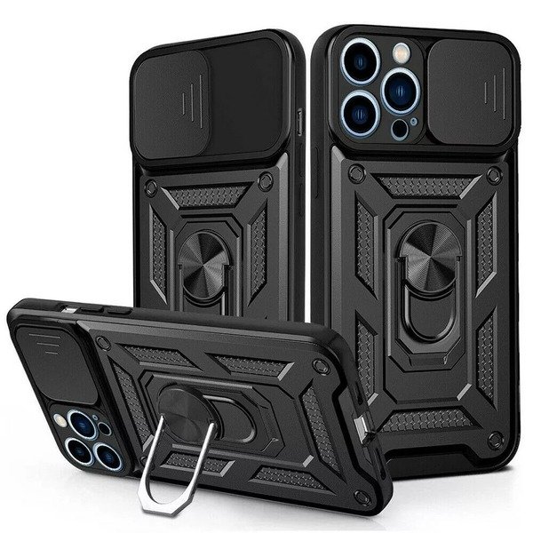 Case For iPhone 16 14 15 Pro Max 11 SE XR 8 16 Shockproof 360 Ring Stand Armor