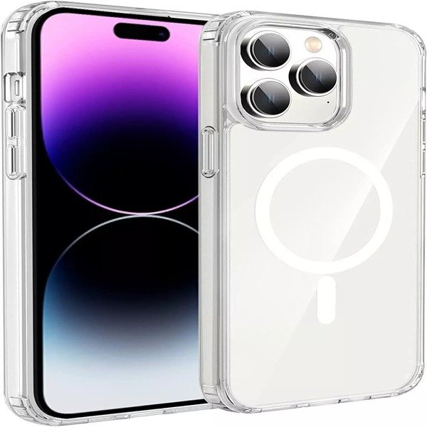 Case For Apple iPhone 15 14 11 12 13 Pro 14 Pro Max Magnetic Clear MagSafe Cover