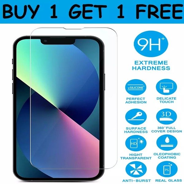 Tempered Glass Screen Protector iPhone 15 14 13 12 16 Pro Max 13Mini XR X 16 Pro