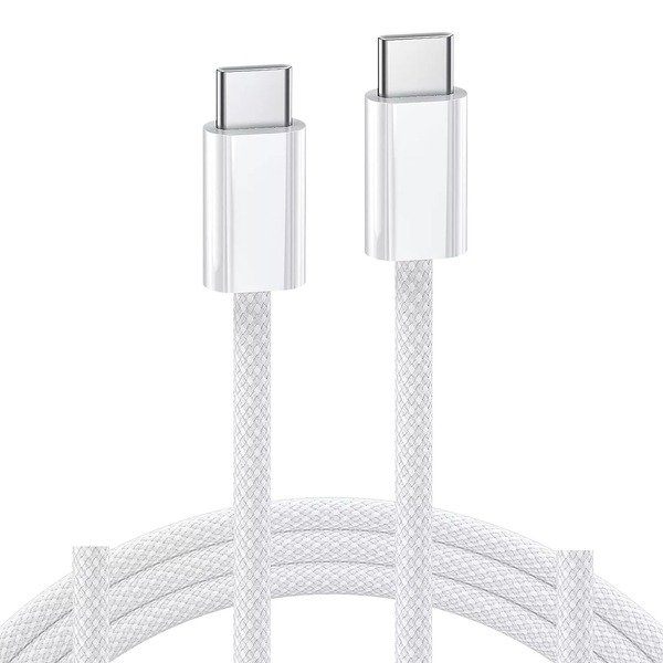 Braided USB C to C 1M 2M iPhone 15,16,S24,S23 Charging Cable Cable Fast Charging
