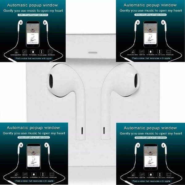 Earphones With Mic Popup In Ear Headphones Earbuds for iPhone 14Pro 12 11 13 8