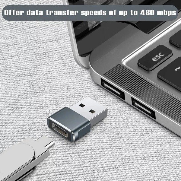 USB Type C Female to USB 3.1 Male Adapter Converter Charger iPhone 15,16,Samsung
